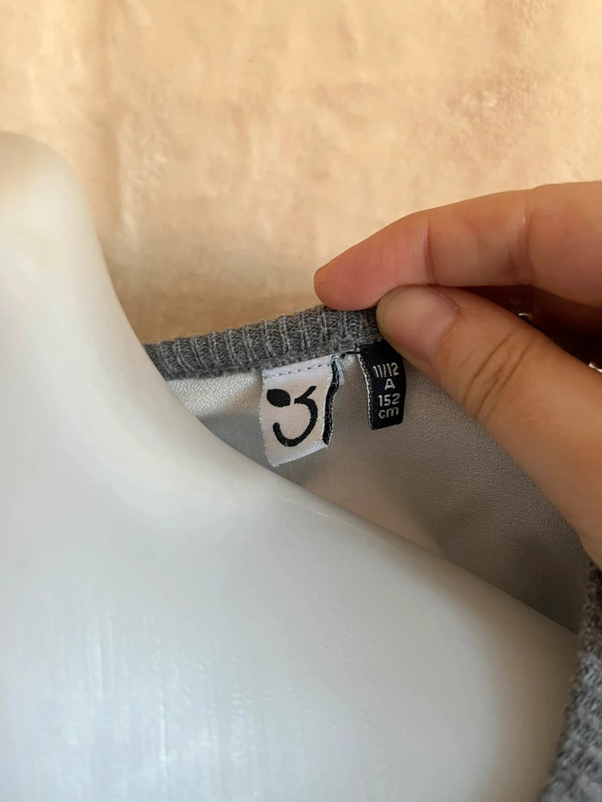 Gray 'Mademoiselle' open-back sweater for girls 11/12 years – photo 2